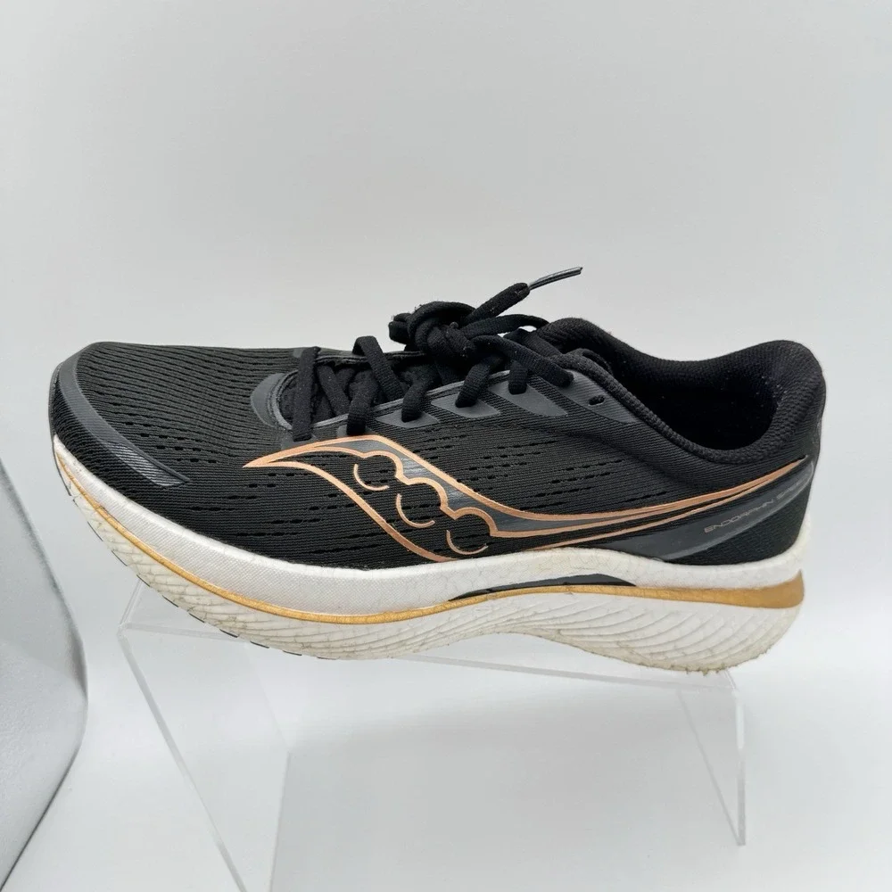 Saucony Endorphin Speed 3 Black Gold Running Shoes Mens 10.5 S20756-10